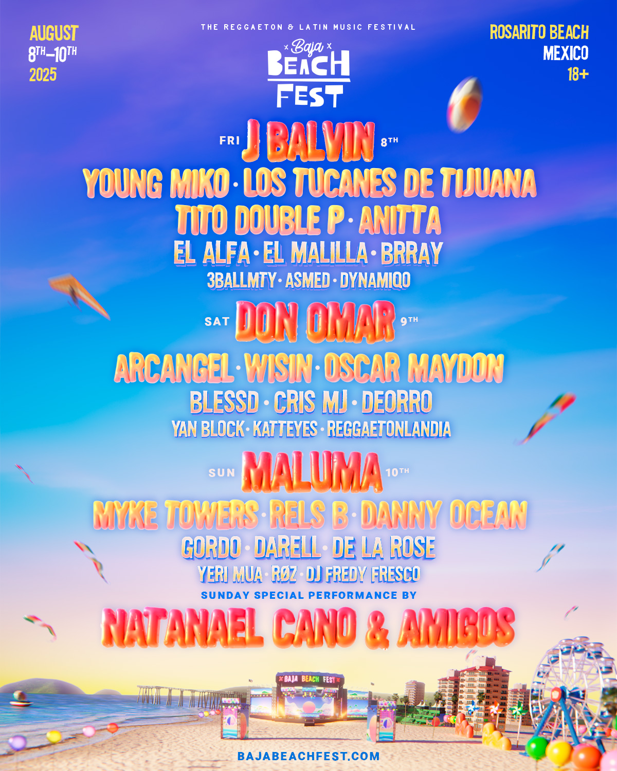 Baja Beach Fest 2025: El Festival de Reggaetón y Música Latina Que No Te Puedes Perder