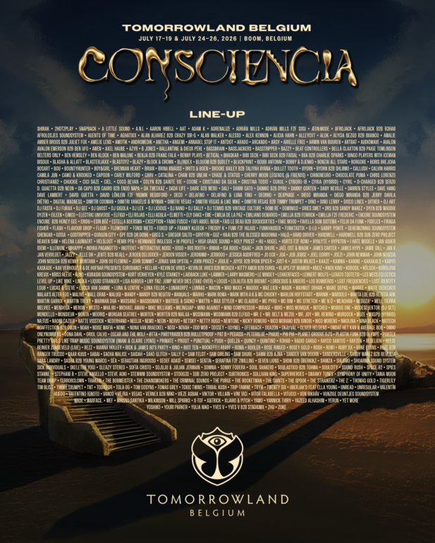Tomorrowland 2026 Line-Up: artistas confirmados