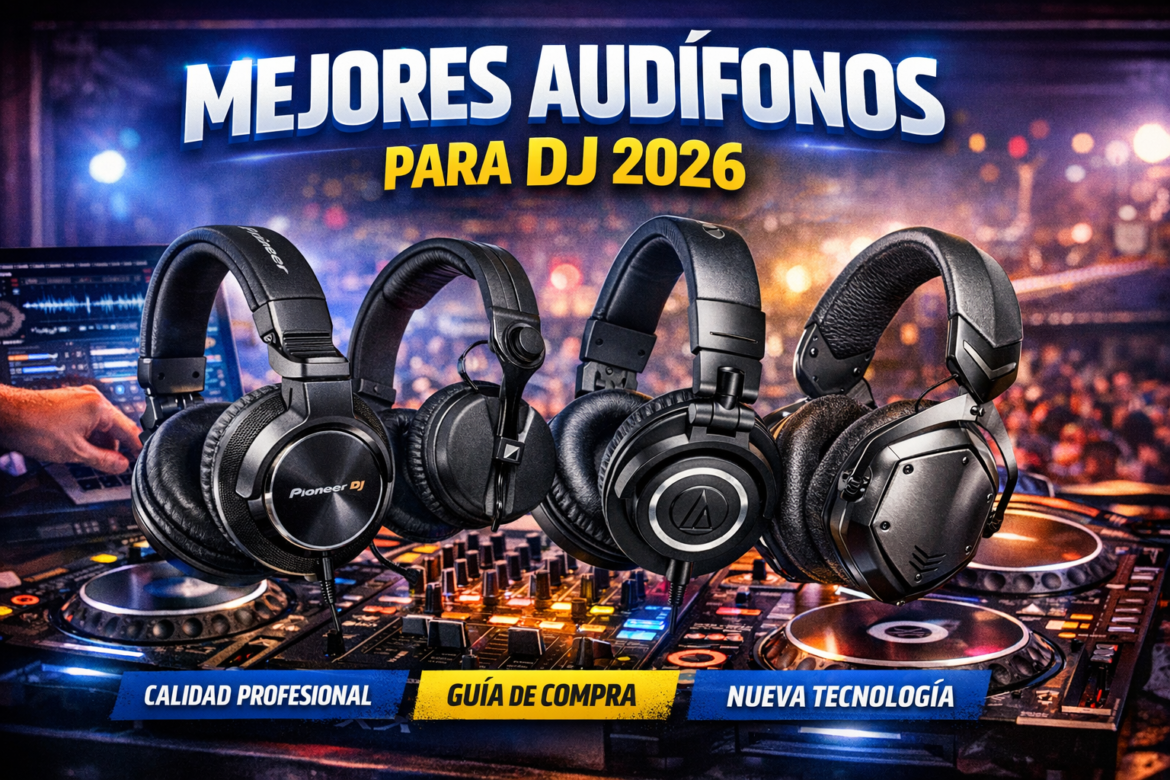 Mejores audífonos para DJ 2026 guía real