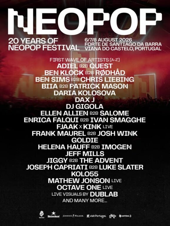 NEOPOP 2026 revela primeros artistas del line-up