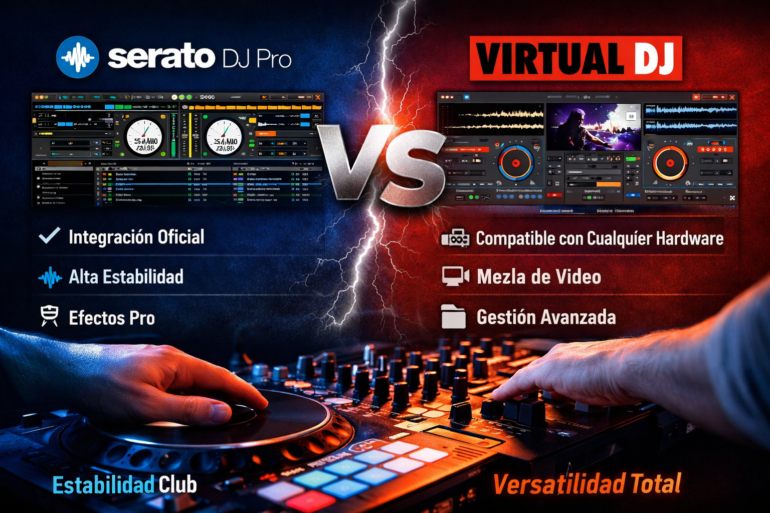 Serato vs Virtual DJ cuál es mejor en 2026