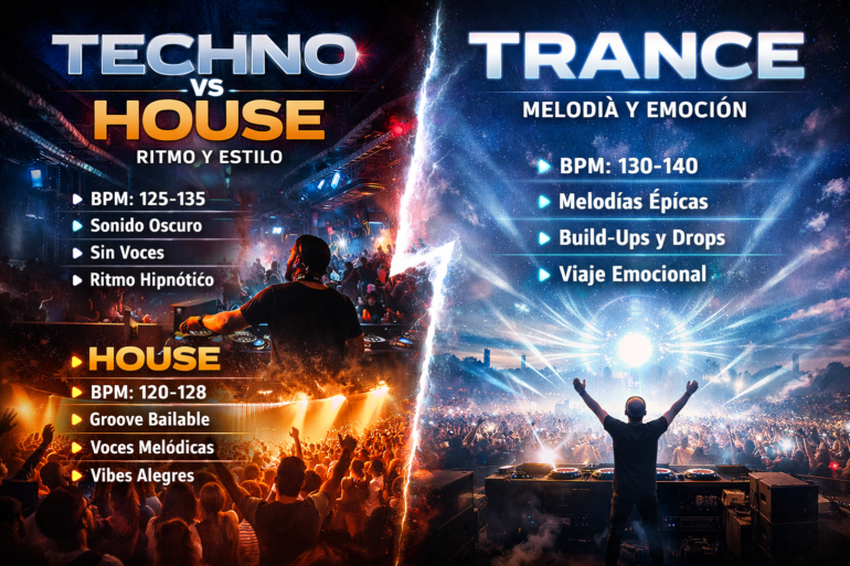 Techno vs House diferencias clave y guía rápida | Pulsar Mix Radio FM Techno vs House diferencias clave y guía rápida