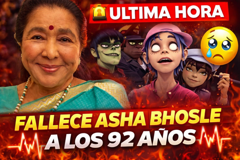 Asha Bhosle, voz de Bollywood y Gorillaz, muere