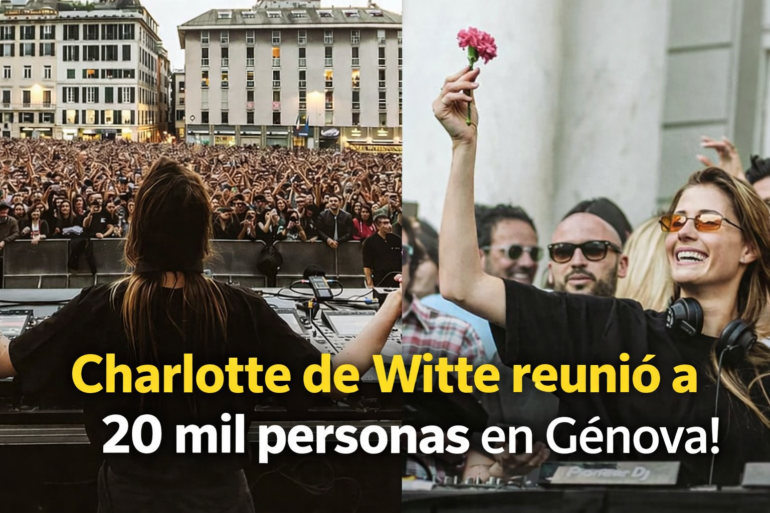 Charlotte de Witte reúne 20 mil en Génova