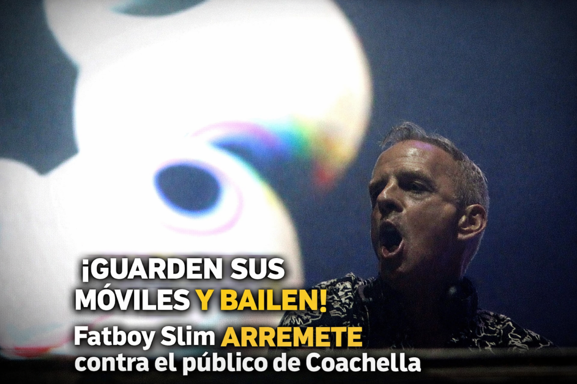 Fatboy Slim critica uso de móviles en Coachella