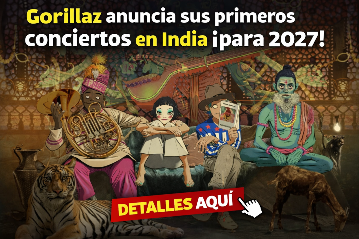 Gorillaz confirma conciertos en India para 2027 | Pulsar Mix Radio FM Gorillaz confirma conciertos en India para 2027