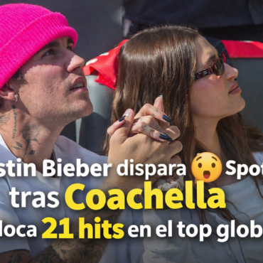 Justin Bieber arrasa en Spotify tras Coachella