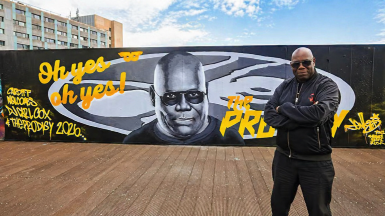 Mural de Carl Cox sacude Cardiff y a sus fans