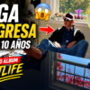Promo thumbnail: man in sunglasses sits in a sunny room, bold yellow text 'TIGA REGRESA' anunciando nuevo álbum 'HOT LIFE'.